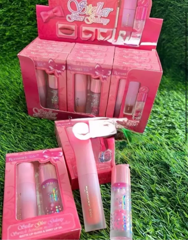 Lip combo glos matte + glos brillo box 12 piezas