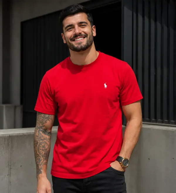 CAMISETA ROJA CABALLERO