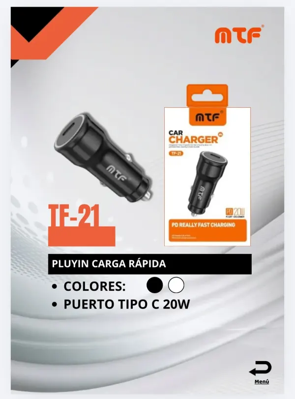 PLUYIN CARGA RAPIDA TF-21