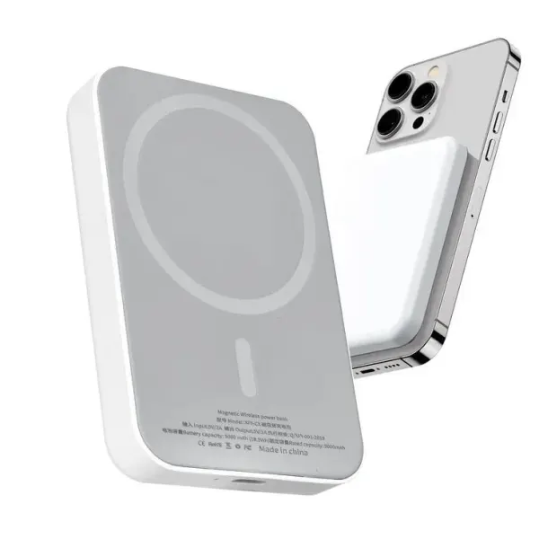 Power Bank Magnético MagSafe 5000 mAh - Carga Inalámbrica