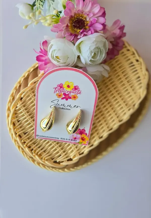 Aretes Rodinados Gotas