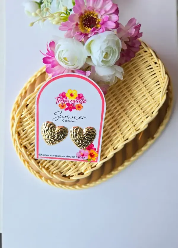 Aretes Rodinados Corazon