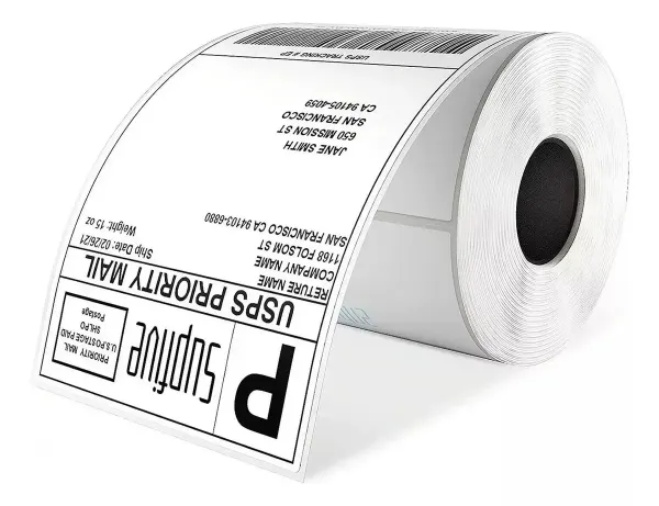 Rollo de papel térmico etiqueta 100x120 - Caja x 24 und