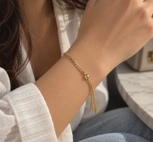 23-Pulsera espiga gold
