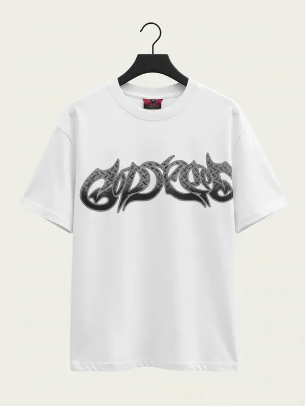 Camiseta Oversize "Out of Many One" - Blanca
