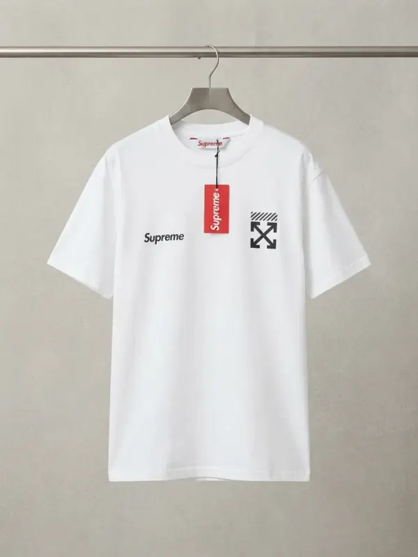 Camiseta Oversize Supreme x Off-White - Blanca