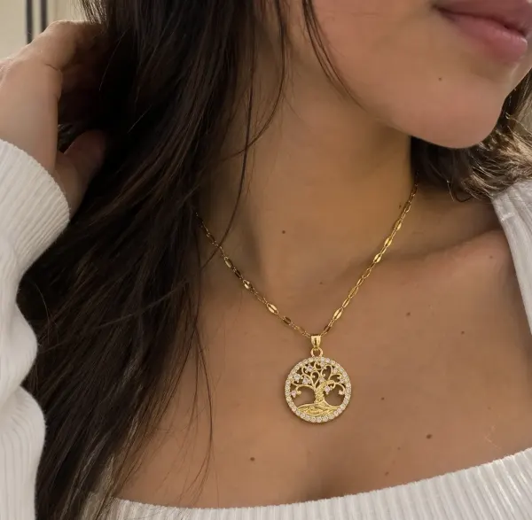 68-Collar árbol de la vida gold