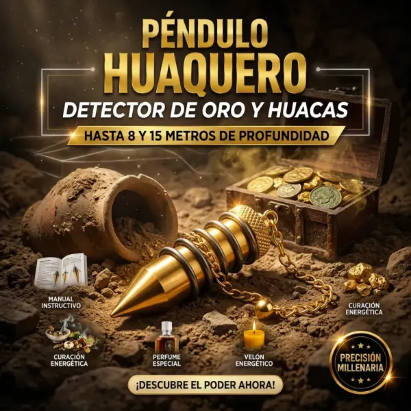 Pendulo Detector De Oro Hasta 8 Y 15 Metros De Profundidad