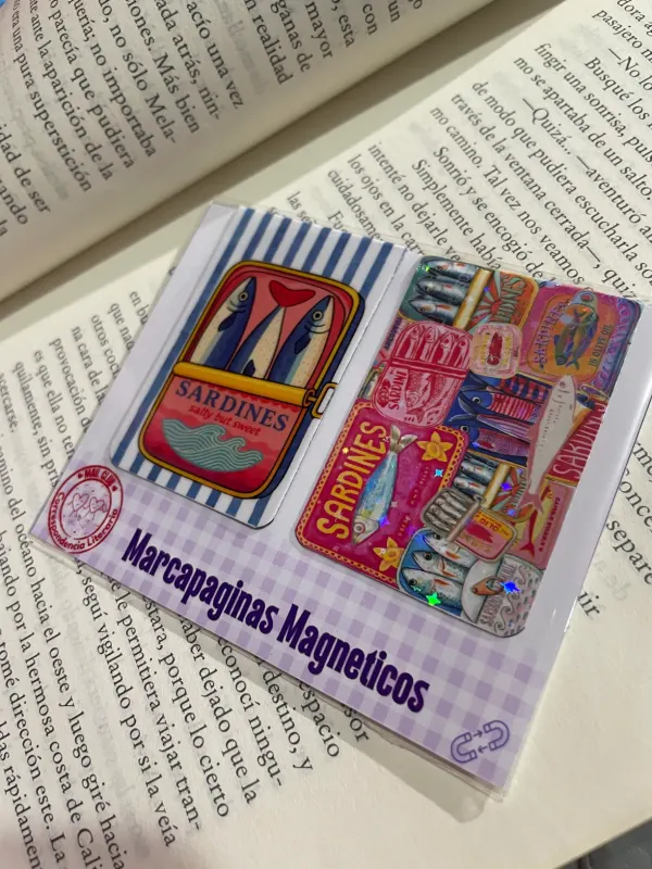 Dúo de marca páginas magnético