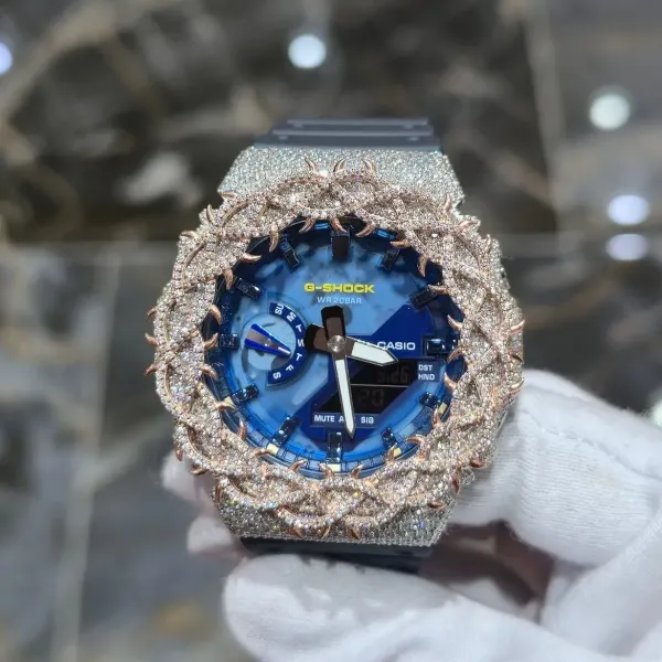 G-SHOCK CASIOAK "THORN CROWN" CUSTOM 14K & VVS