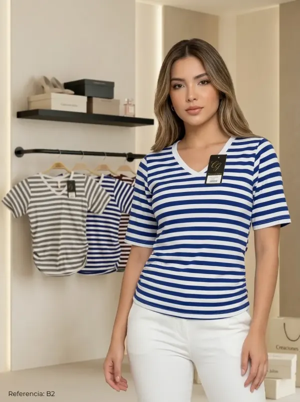 Blusa en rayas - B2