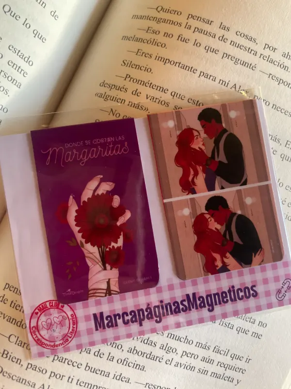 Dúo de marca páginas magnético Elena y Daniel.