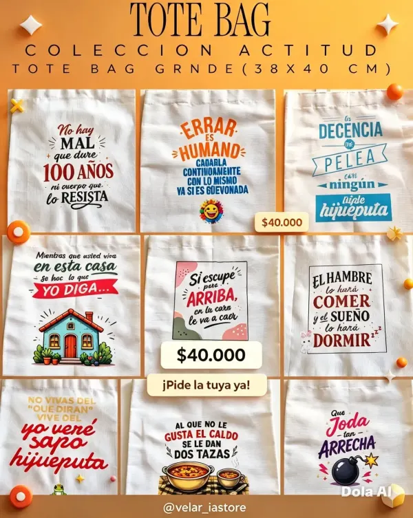 TOTE BAG COLECCIÓN ACTITUD