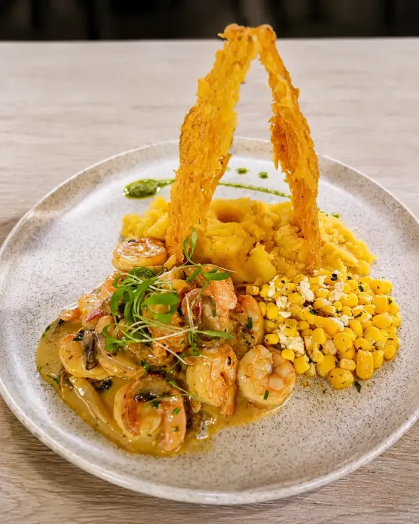 Camarones en salsa de Mostaza