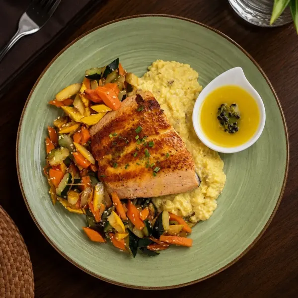 Salmón en Salsa de Maracuyá