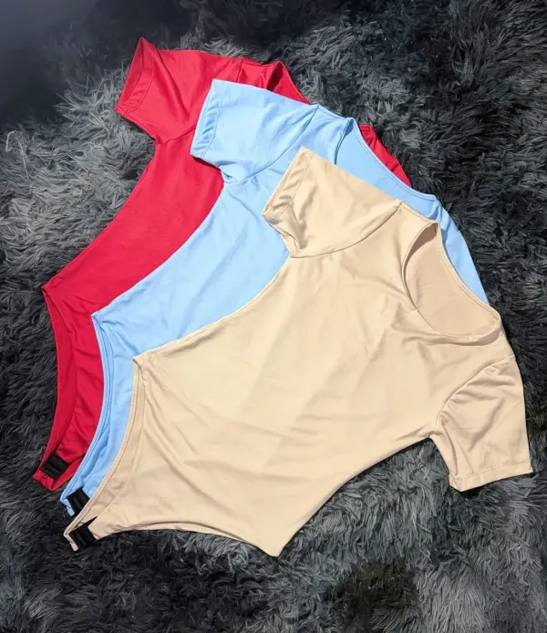 BODY MANGA CORTA CUELLO REDONDO