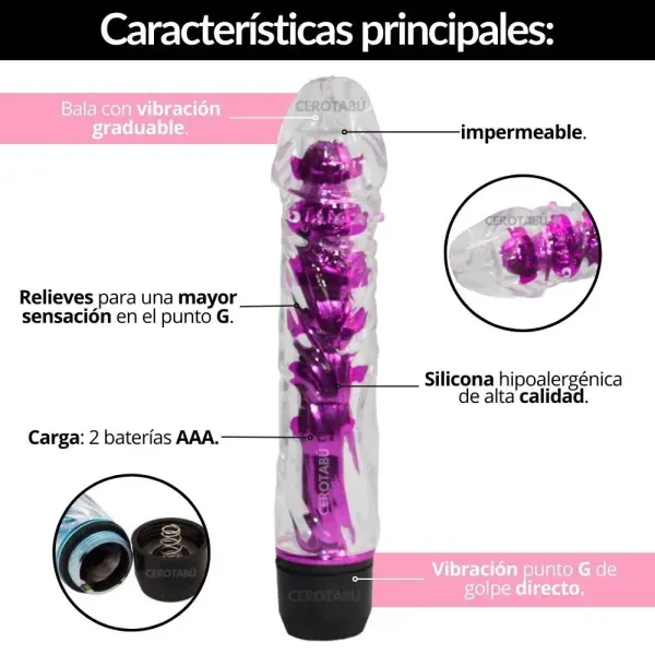 Bala vibrador con funda lisa