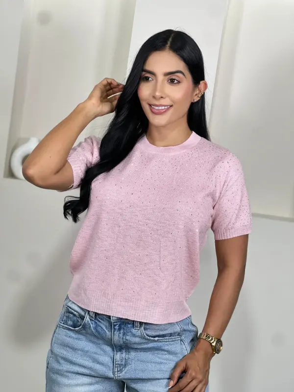 camiseta hilo brillos