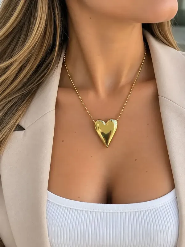 cadena de corazon