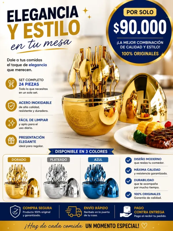 cubiertos huevo