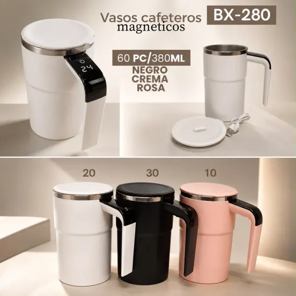 Vasos cafeteros magnéticos