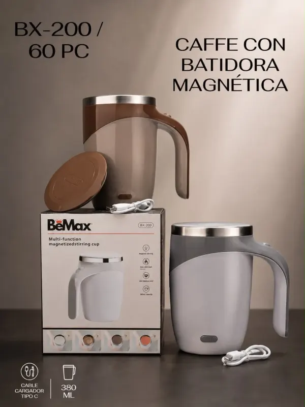 Caffe con batidora magnética