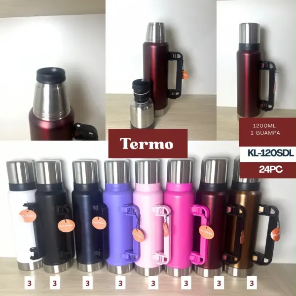 Termo metálico + 1 guampa