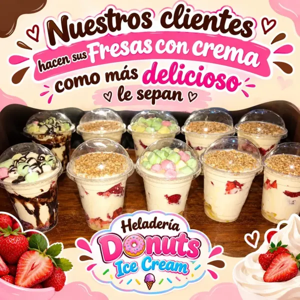 Fresa con crema