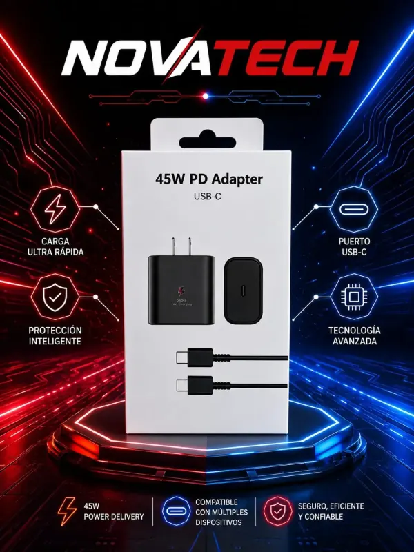 CARGADOR PARA CELULAR SAMSUNG 45W TC A TC