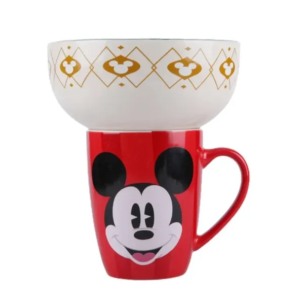 Taza + bowl venit Mickey Disney Navidad