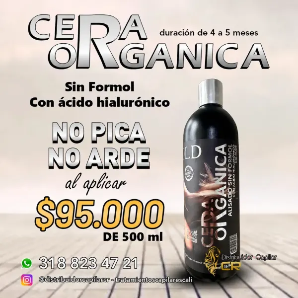 Cera Orgánica 500 ML