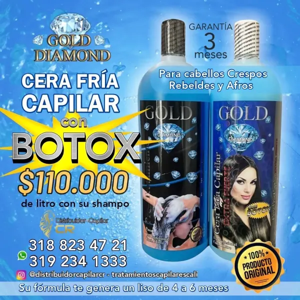 Cera Fría Capilar Con Botox Litro