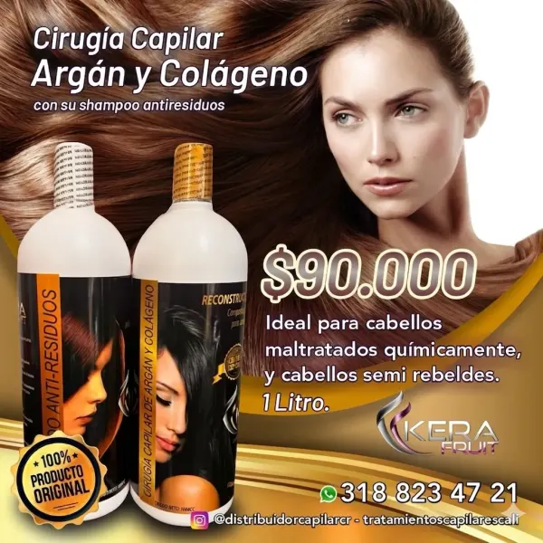 Cirugía Capilar Con Argan y colageno