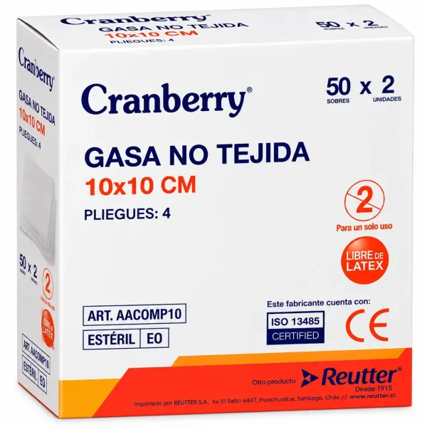 Gasa no tejida 10x10 cm
