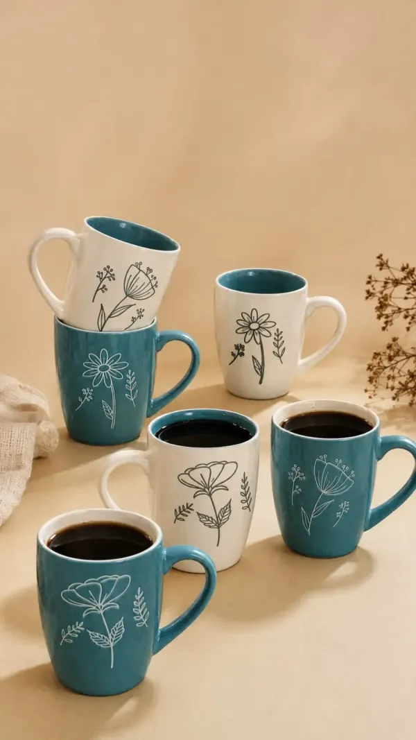 set de tazas x6