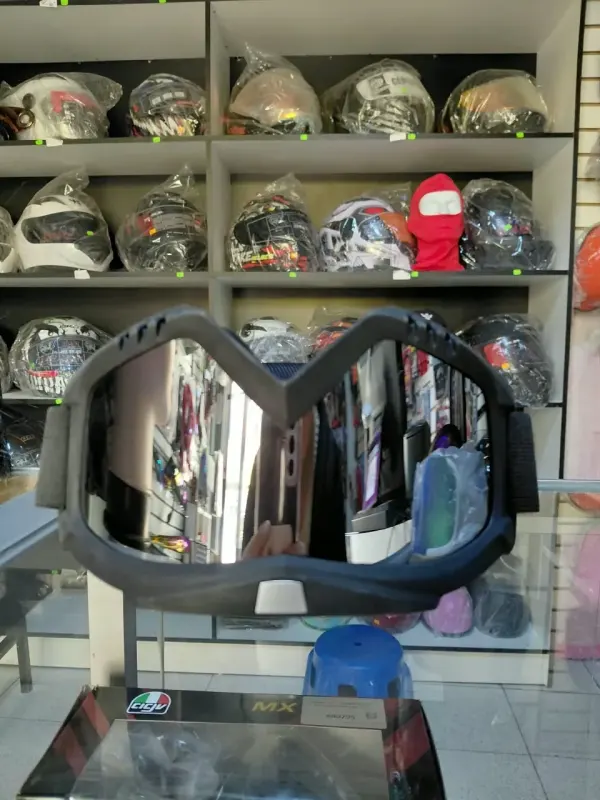 LENTE MOTOCROSS GRIS- PLATA