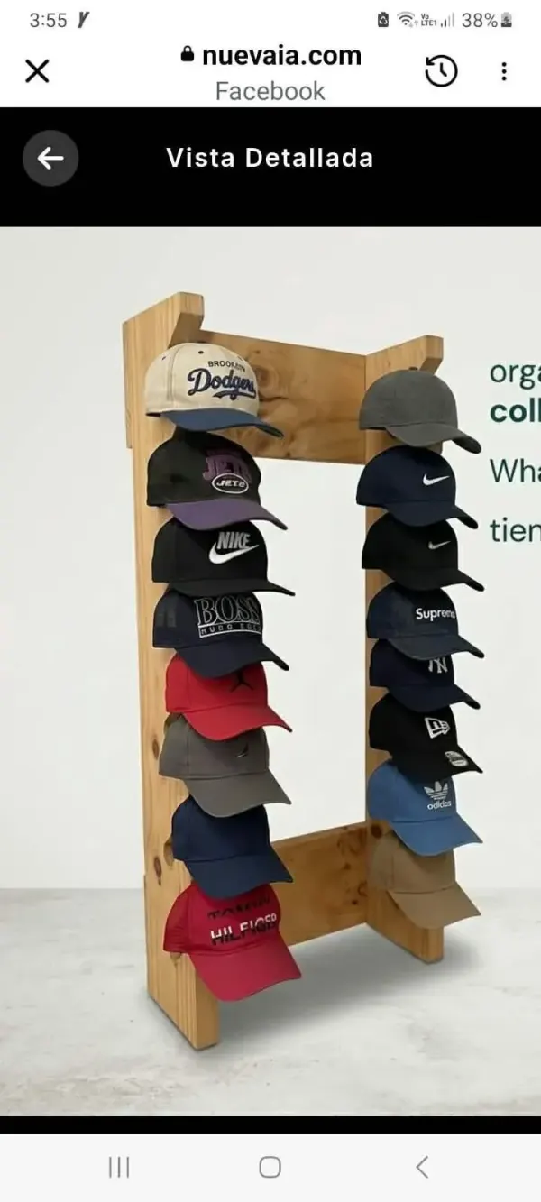organisador de gorras