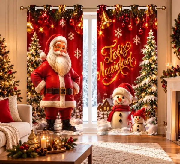 Cortinas navideñas