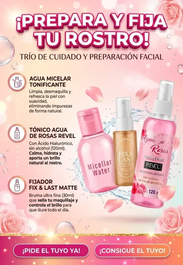 Agua de rosa, micellar