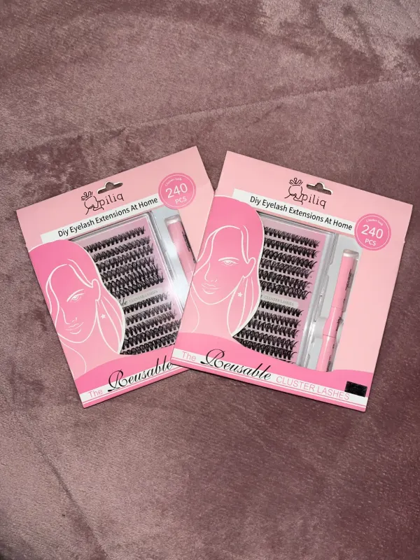 Pestañas cluster lashes