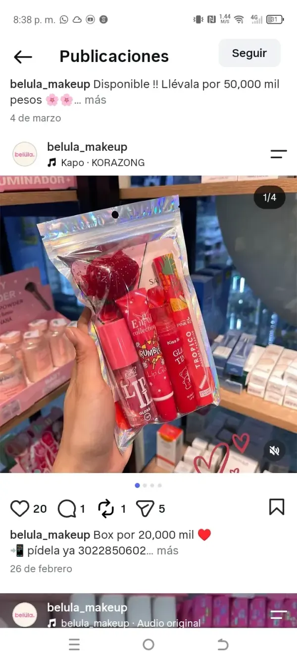 Bolsitas de maquillaje