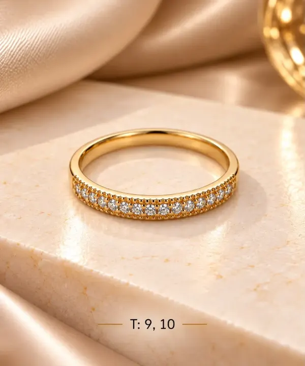 Anillo Destello Dorado