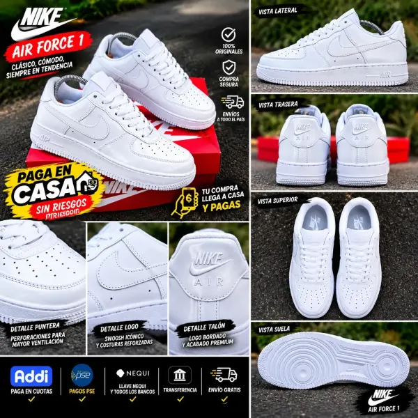 Tenis Nike blanco importados caballero