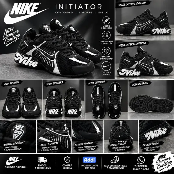 Los tenis urbanos blancos y negros importados