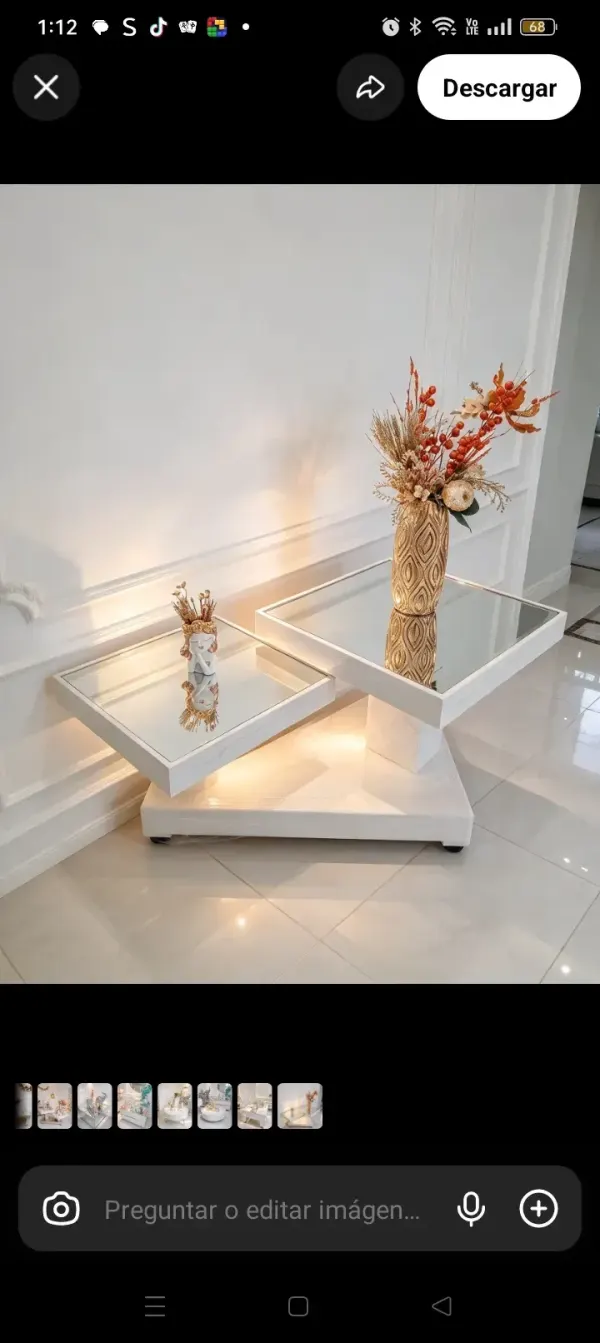 Mesa decorativa para sala