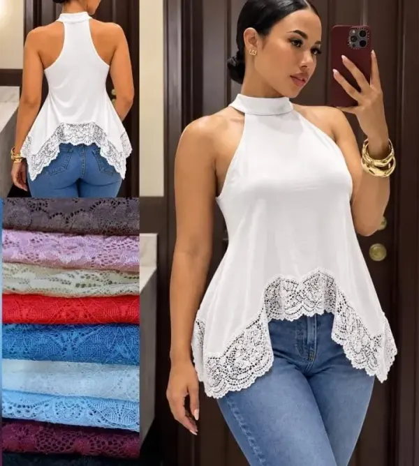 Blusa con randa