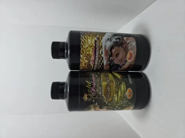 Tratamiento para cabello Gold Supreme brillo de oro con argán