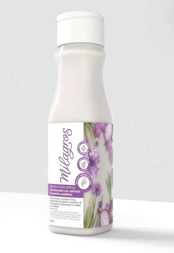 Acondicionador Antifrizz y Fortalecedor Con Extracto de Cebolla y Péptidos