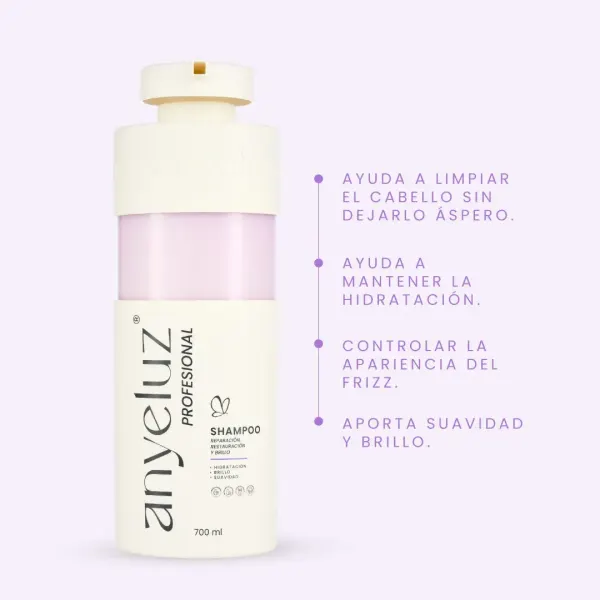SHAMPOO REPARACIÓN, RESTAURACIÓN Y BRILLO | LÍNEA PROFESIONAL