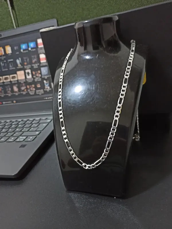 Cadena Figaro En Plata Ley 925